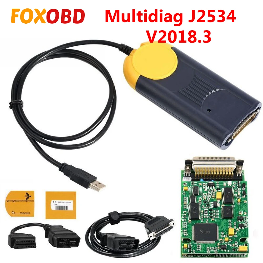 Диагностический инструмент Мульти Diag доступ к интерфейсу J2534 передача через OBD2