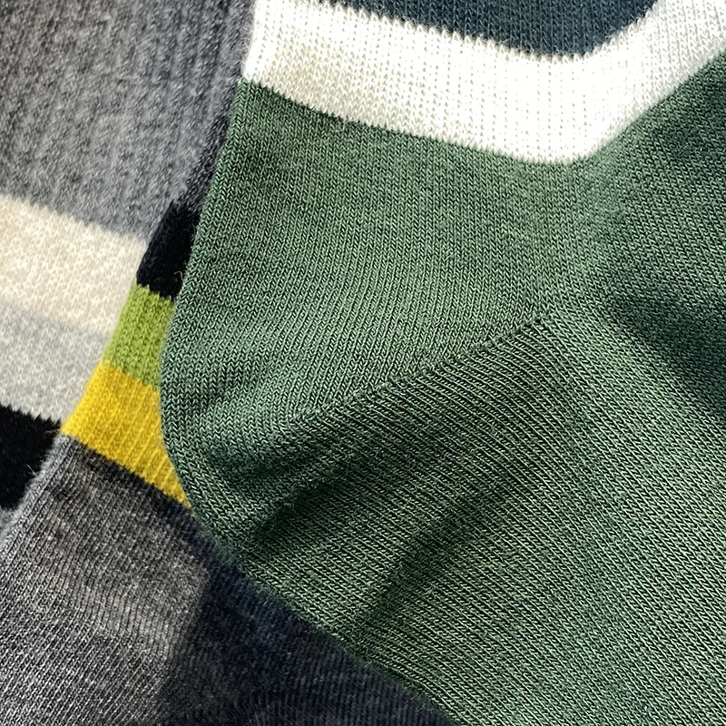 

Autumn And Winter New Striped Men's Casual Sports Socks Fashion Design Tube Happy Socks Men Business Cotton Christmas Socks Men
