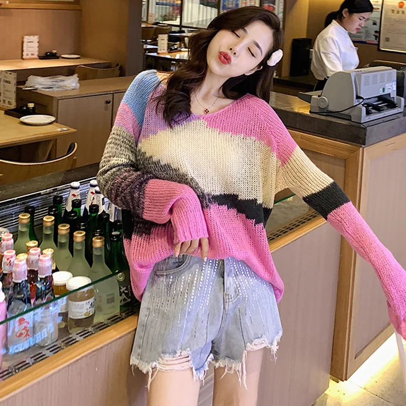 

Осень 2021, зимний свитер, женские топы, вязаный пуловер, женская мягкая теплая толстая верхняя одежда