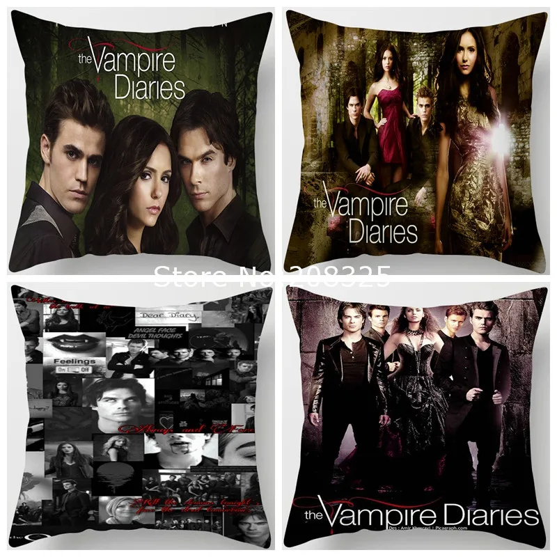 

The Vampire Diaries Pillow Case дневники вампира Cushion Cover Pillow Cover Decorative Pillows For Sofa Home Decor Pillowcase