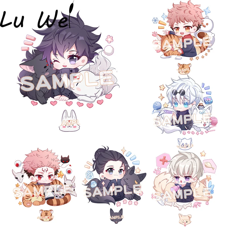 

Anime Keychain Jujutsu Kaisen Man Key Chain for Car Accessories Women Cute Bag Pendant KeyRing Acrylic Cartoon Friend Gifts 2021