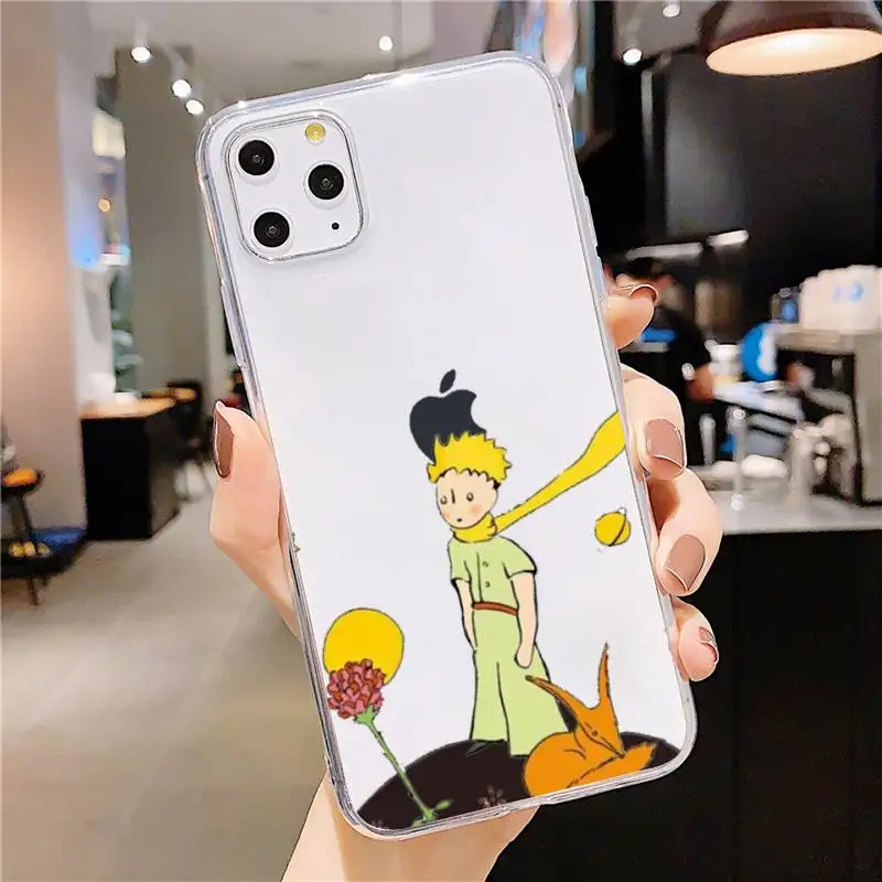 

Lovely Cartoon The Little Prince Phone Case Transparent soft For iphone 5 5s 5c se 6 6s 7 8 11 12 plus mini x xs xr pro max