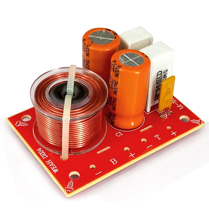 

80W 2 Way Hi-Fi Audio Speaker Frequency Divider Speaker Audio Crossover Filters 71*51MM