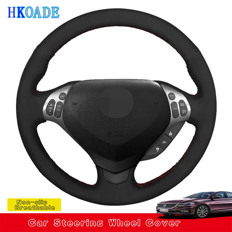 

Customize DIY Suede Leather Car Accessories Steering Wheel Cover For Acura TL 2007 2008 3-Spoke Car Interior