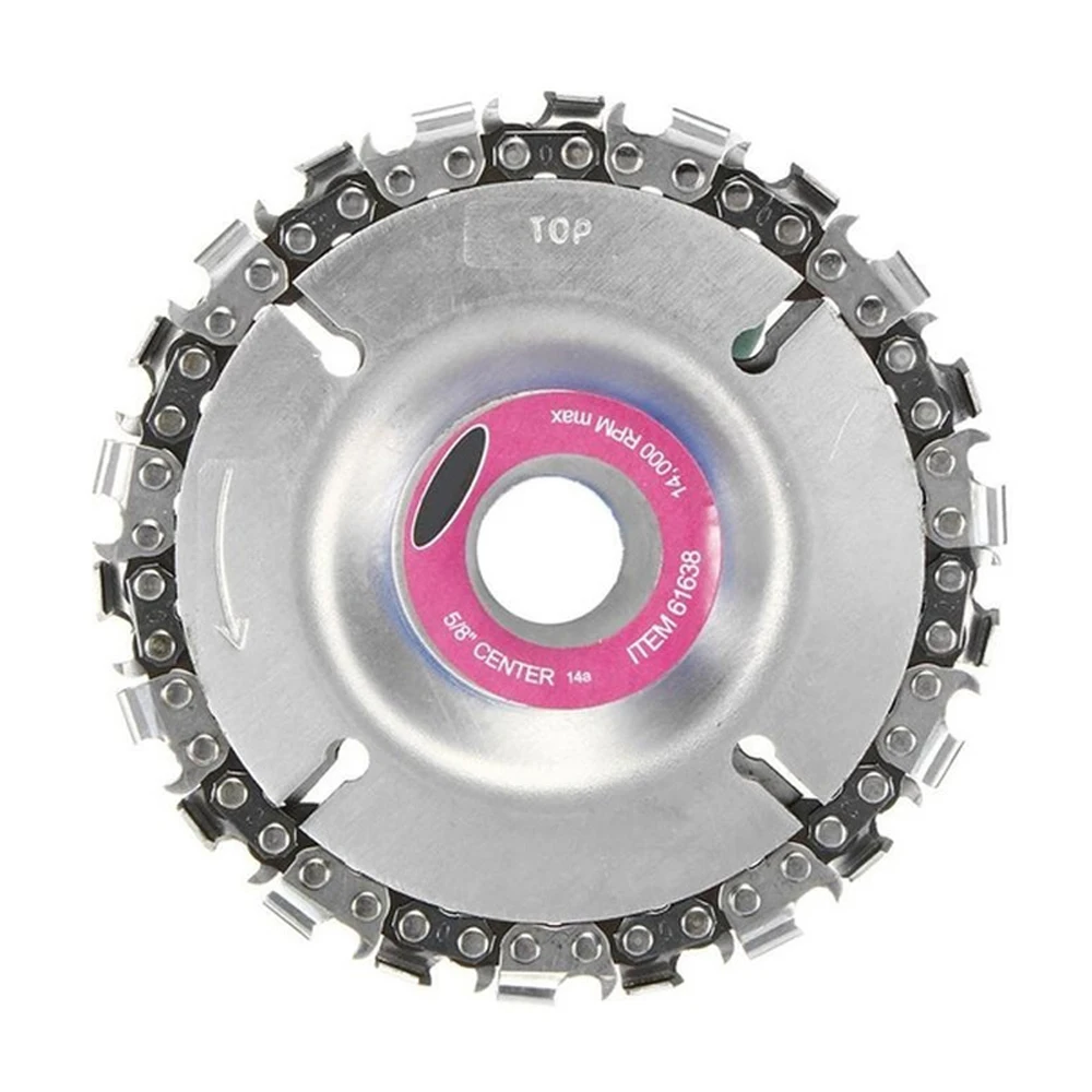 

4/4.5/5 Inch Grinder Chain Disc Woodworking Chain Saws Plate Tool Carving Disc For 100/115/125 Angle Grinder Machinery Parts