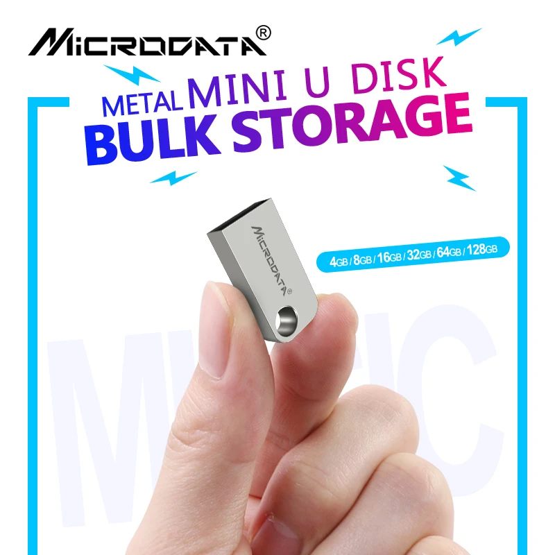 Металлический водонепроницаемый usb флеш-накопитель 128 ГБ 64 32 16 8 4 Гб | Компьютеры и