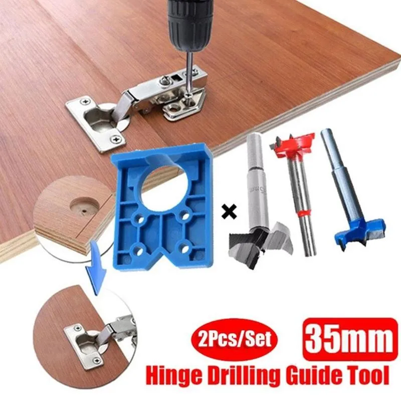 

35mm Hinge Drilling Jig Concealed Guide Hinge Hole Drilling Guide Locator Woodworking Hole Opener Door Cabinet Accessories Tool