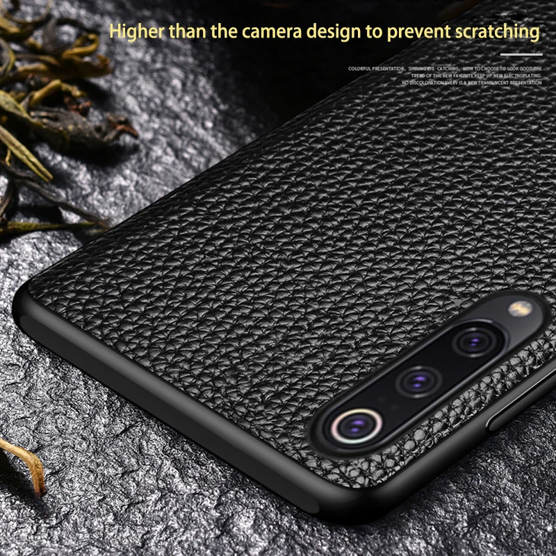 Phone Case For Xiaomi Redmi Note 8 Pro 5 6 6a 7 7a Mi 9 lite se 9T A1 A2 A3 Y3 Poco F1 Max 3 Litchi texture |