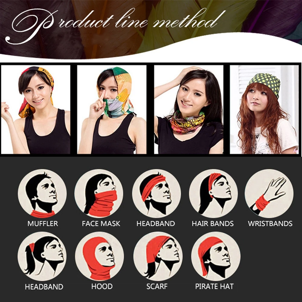 Уличный походный УФ-шарф для мужчин и женщин тюрбан на руку скалолазания