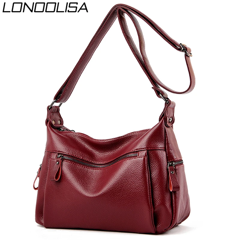 Дамские сумочки на плечо через для женщин кошелек 2021 кожаные роскошные сумки