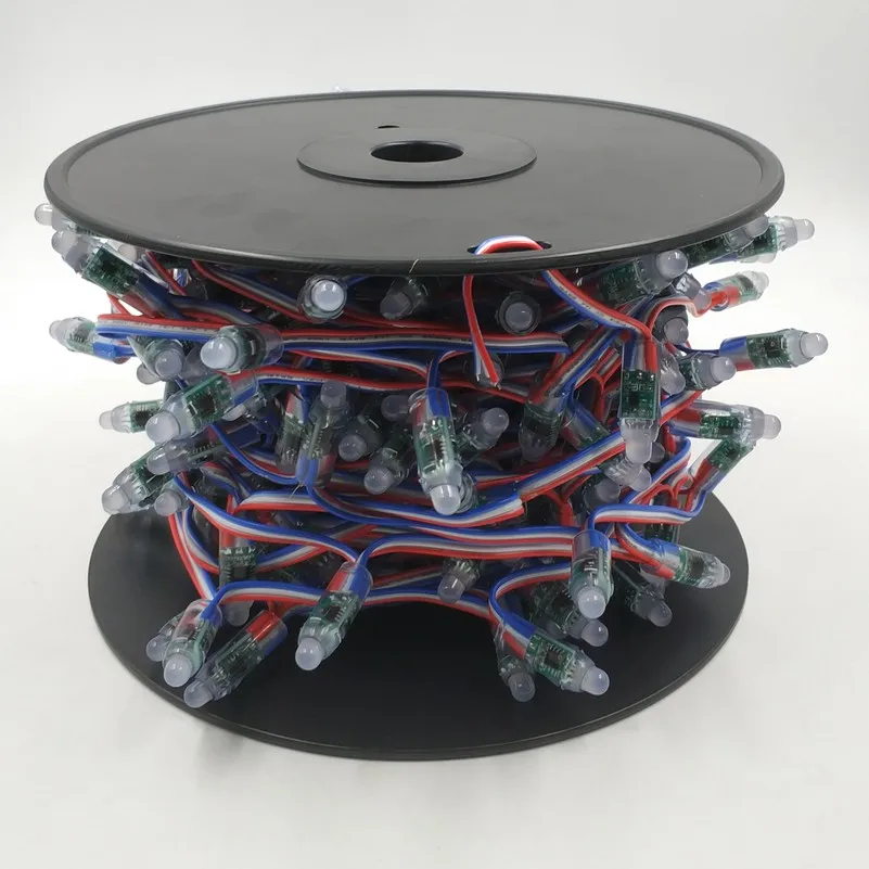 18awg DC12V WS2811 цилиндрический светодиодный пиксельный шпуль 250 45 дюймовый