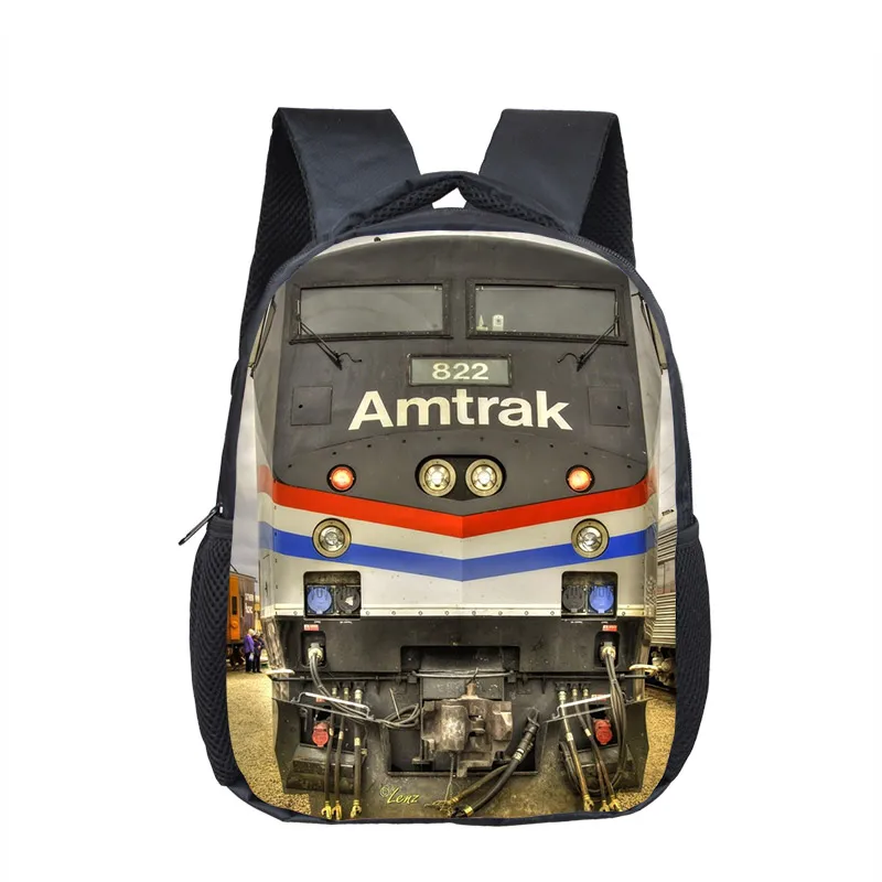 Детский рюкзак с паровозиком школьные ранцы для детского сада 12 дюймов