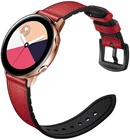 Ремешок кожаный для Samsung Galaxy watch Active 2, браслет для Gear S3 Frontier Huawei GT2Pro Galaxy 3 correa, 20 мм 22 мм, 4044 мм