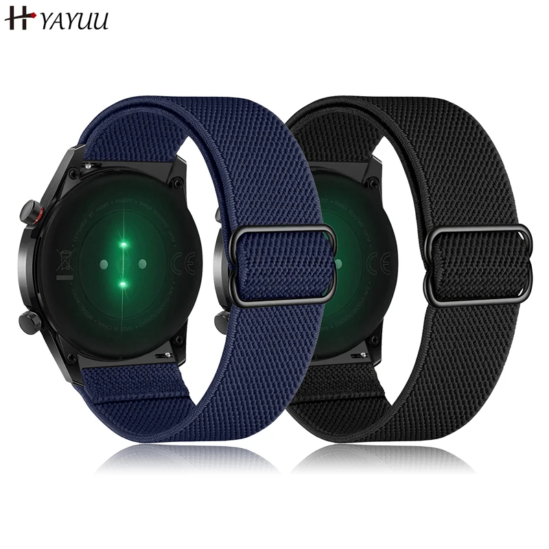 

YAYUU 22mm Nylon Elastic Watch Strap for Xiaomi Huami Amazfit GTR 47mm/GTR 2/GTR 2e /Pace/Stratos 3/2/2S Loop Replacement Bands