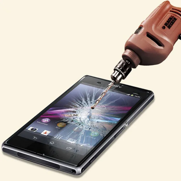 0 26 мм Закаленное стекло протектор экрана для Sony Xperia Z1 L39H C6902 C6903 C6906 анти