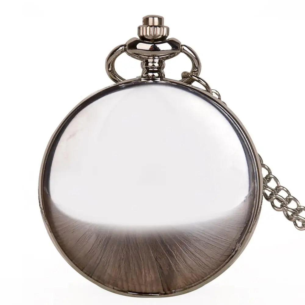 Двухсторонние серебряные кварцевые карманные часы изысканный кулон ожерелье