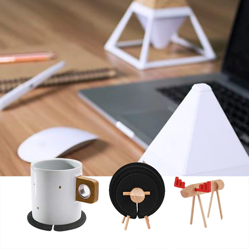 Экологичные Необычные Смешные войлочные чашки кружки коврики подарки на