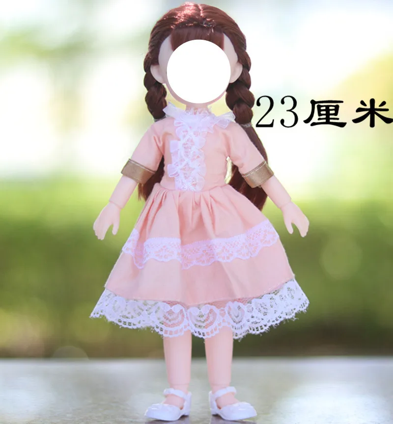 Шарнирный костюм для куклы 23 см 6 очков Одежда платье повседневная одежда девочки