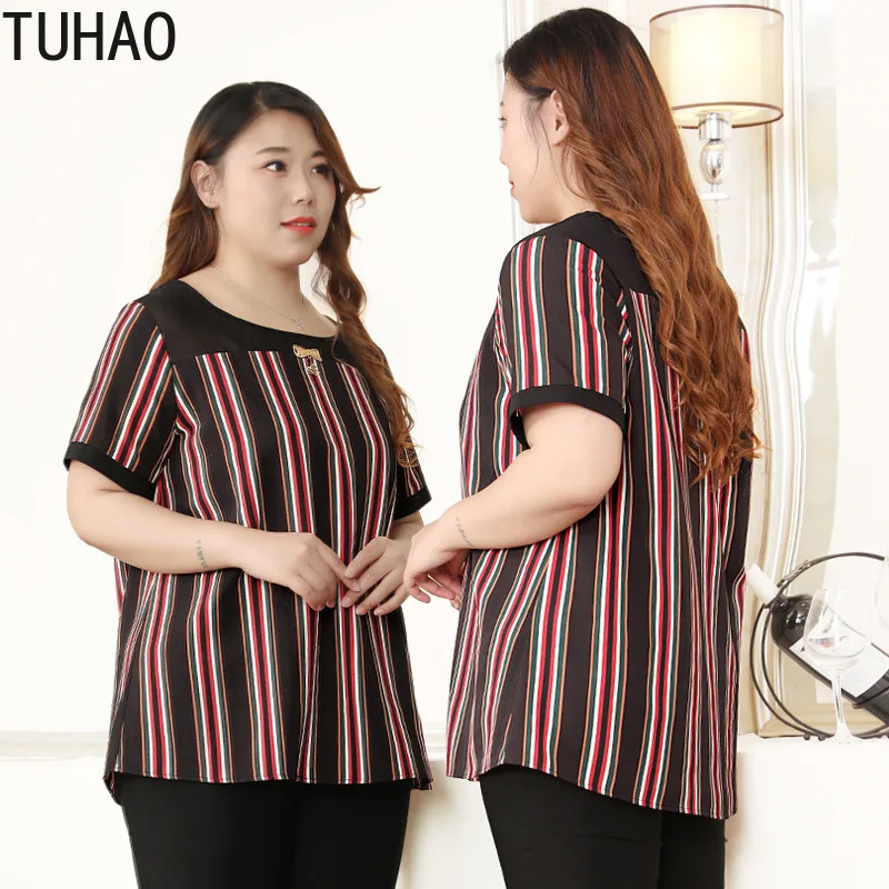 TUHAO женские топы элегантные официальный леди Buiness Стиль 10XL 8XL 6XL размера плюс