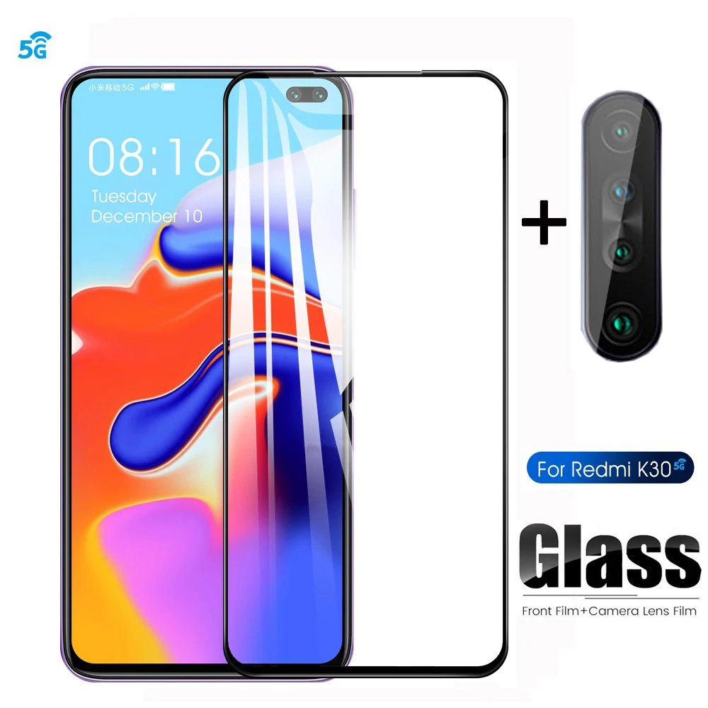 

Защитное стекло Magtim 2 в 1, для камеры Xiaomi Redmi K30, закаленное стекло, Защитная пленка для экрана Redmi K30 Pro