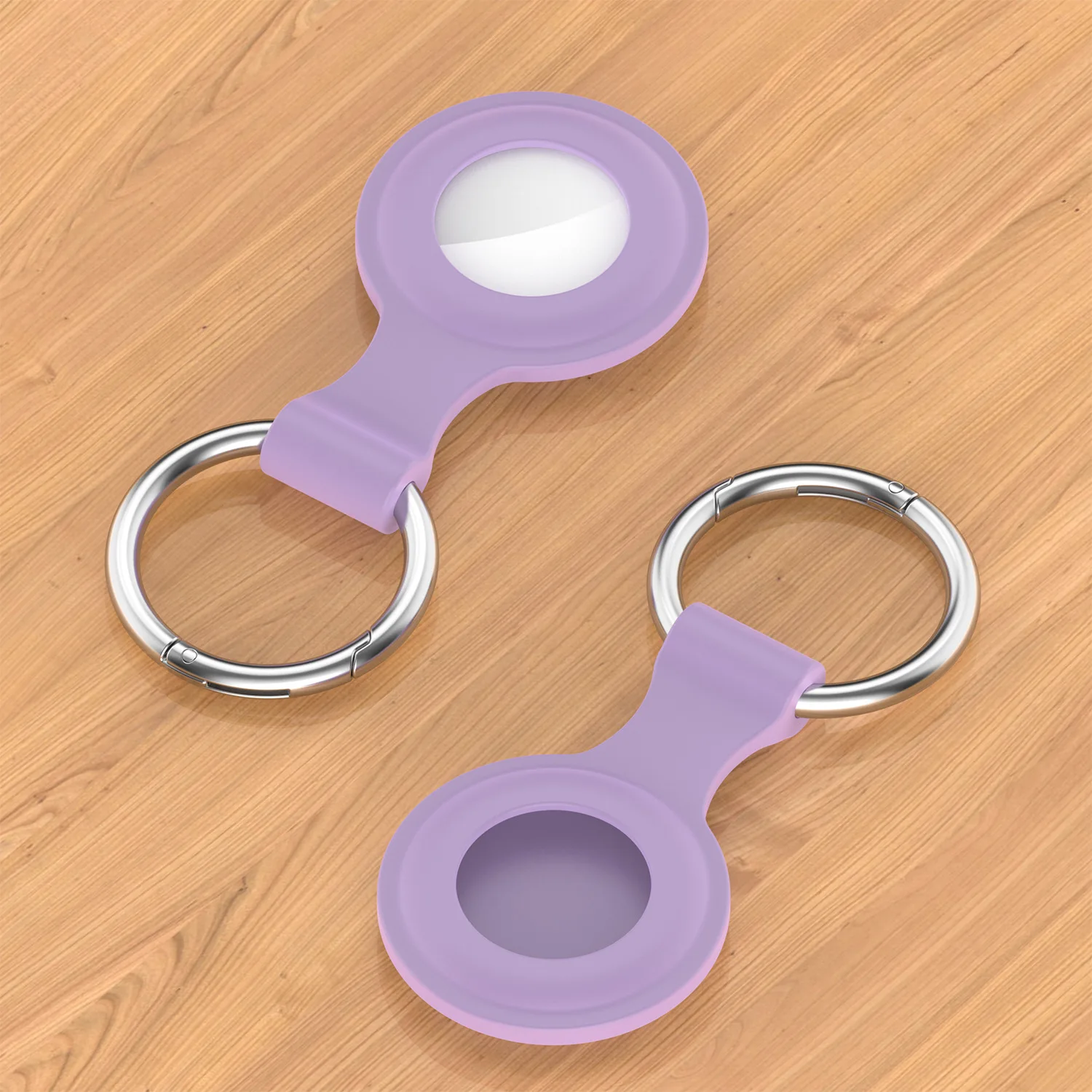 

100 Pcs/Pack Silicone Case For Apple Airtags Protective Cover Airtag Air Tag Locator Tracker Anti-lost Keychain Protector Sleeve