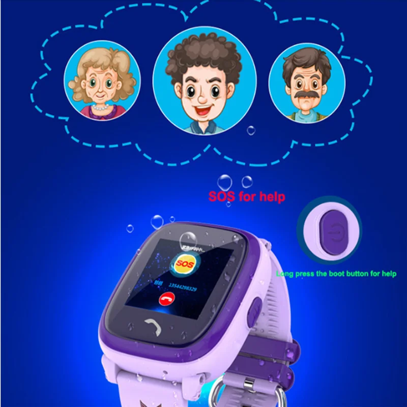 

DF25 New Design Children Smart Phone Watch With SOS