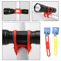 elastic bike handlebar tape silicone torch flashlight phone bind strap mount holder bandage buckle fastener bicycle accessories