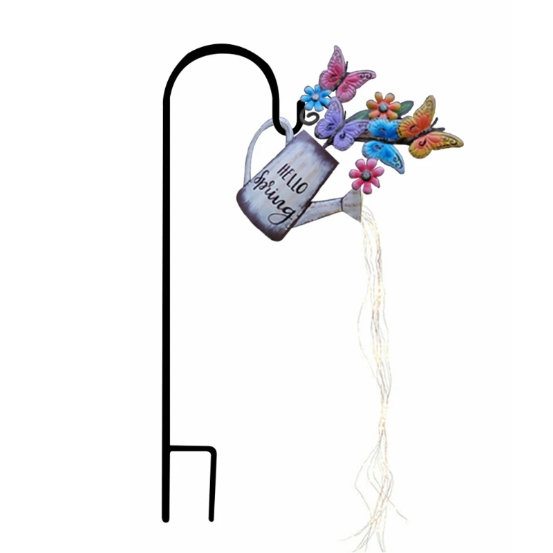 

Watering Can LED String Light Pouring Out Butterfly Ladybug Battery Operated Night Lamp for Indoor Outdoor Garden Decor