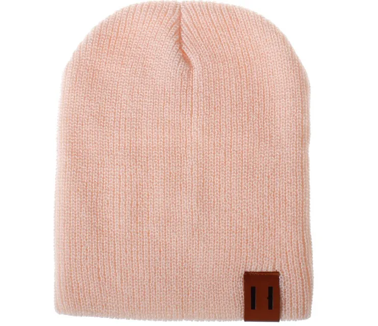 Light pink Одинаковые шапки для всей семьи; От 6 месяцев до 4 лет для новорожденных и детей ясельного возраста; шапка для маленьких мальчиков и девочек; зимняя теплая вязаная шапочка для взрослых и женщин; мужская повседневная шапка - Цвет: Light pink