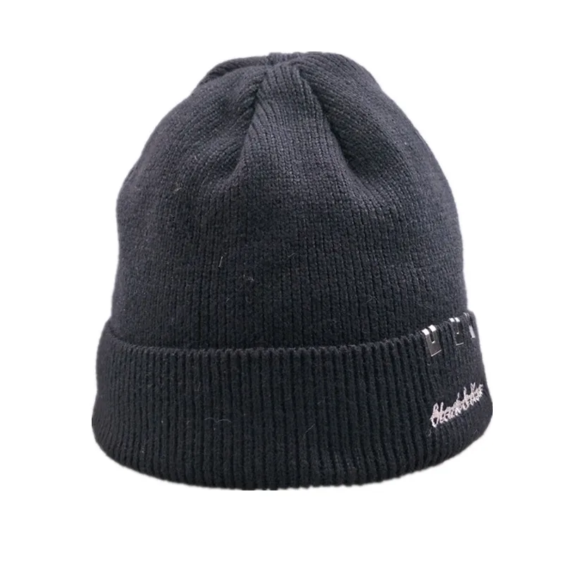 Шерстяные шапки, вязаные мужские зимние шапки, шапки Skullies Bonnet, Зимние головные уборы для мужчин и женщин, Теплые Мешковатые шапки из флиса для спорта на открытом воздухе