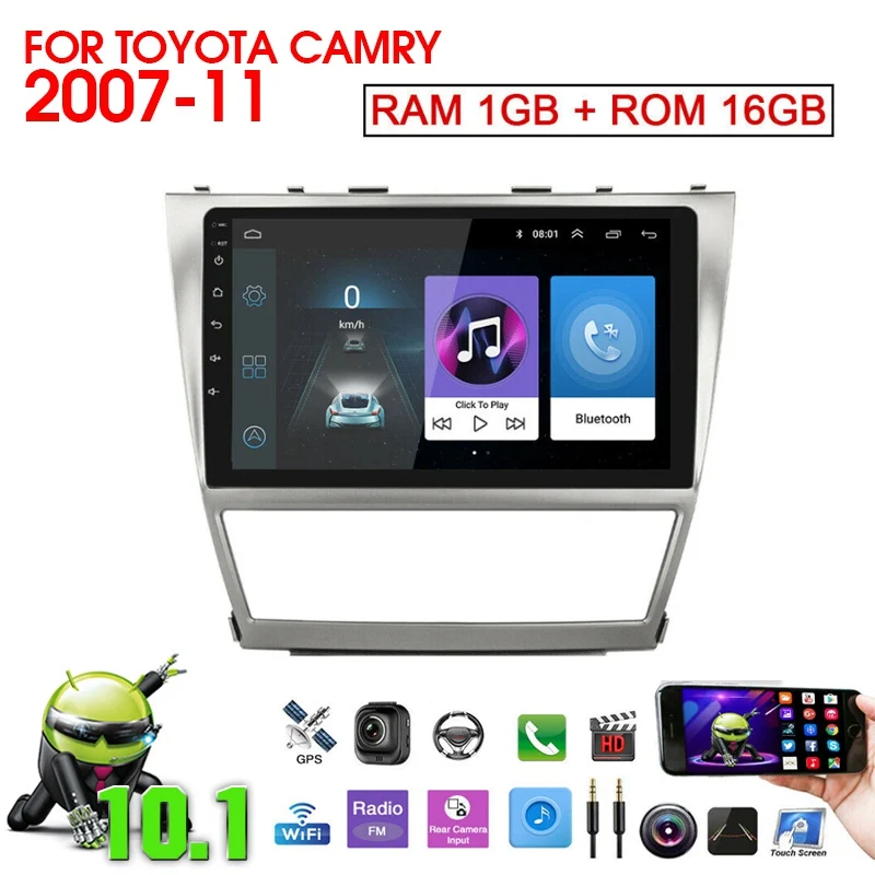 Автомобильный DVD-плеер на Android 10 1 с GPS-навигацией Wi-Fi Стерео Авторадио умный