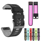 Ремешок силиконовый для наручных часов Garmin Fenix 6X 6 Pro 5X 5 Plus 3 HR 22 мм