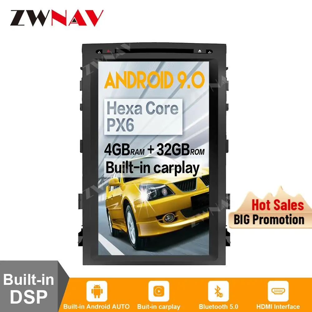 

17 inch Tesla style Android 9.0 Car Multimedia Player for Toyota Land cruiser 2008-2015 GPS Radio stereo BT big screen head unit