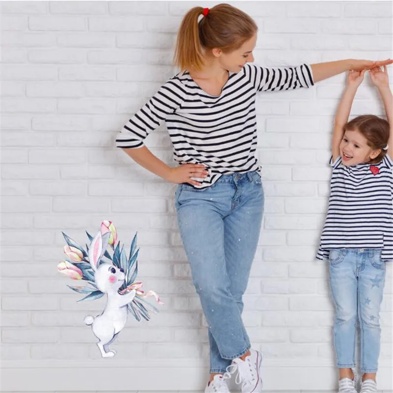 1 шт. Кухня холодильник наклейка на дверь стену кролик Единорог Настенная