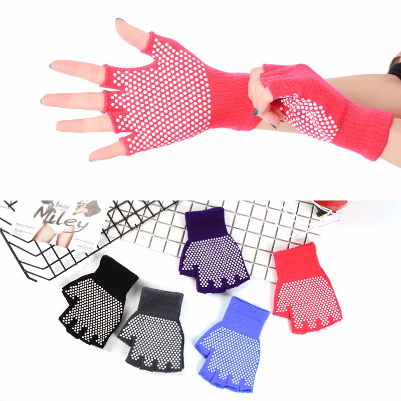 Non-slip профессиональный Йога перчатки тренажерный зал Ropa deportiva Mujer Тренажерный