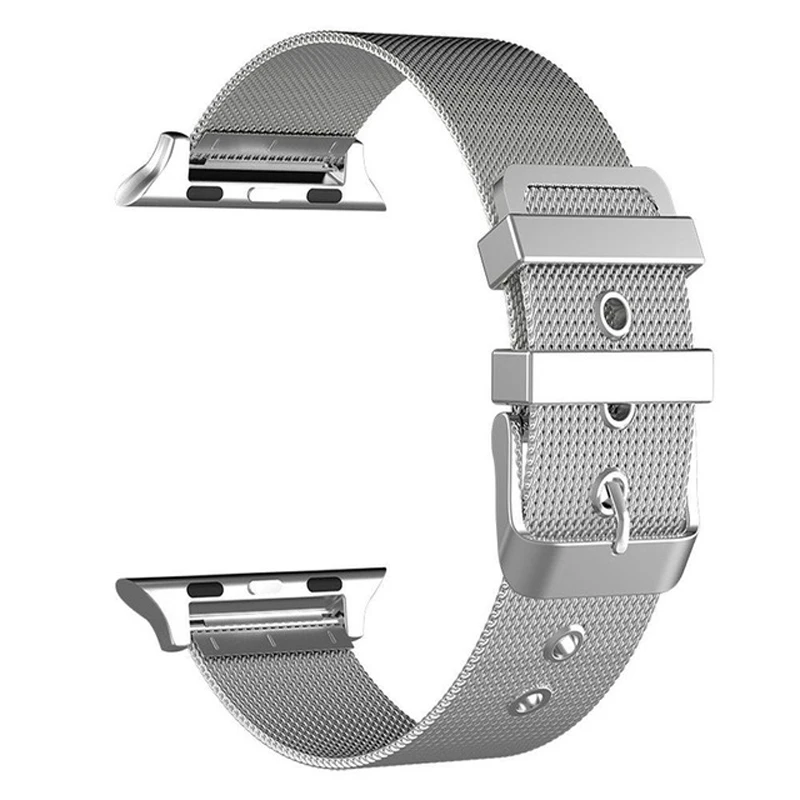 Миланский ремешок для Apple watch band 44 мм 40 iWatch 42 38 м металлический браслет из