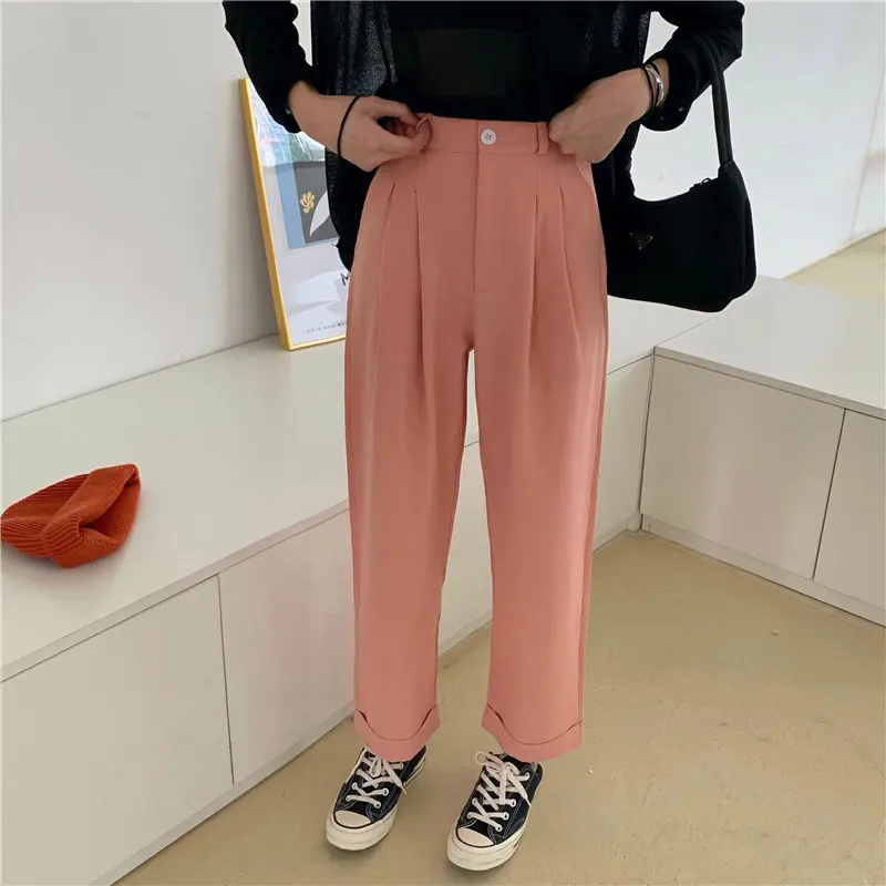 HziriP Популярные оранжевые универсальные облегающие винтажные свободные уличные