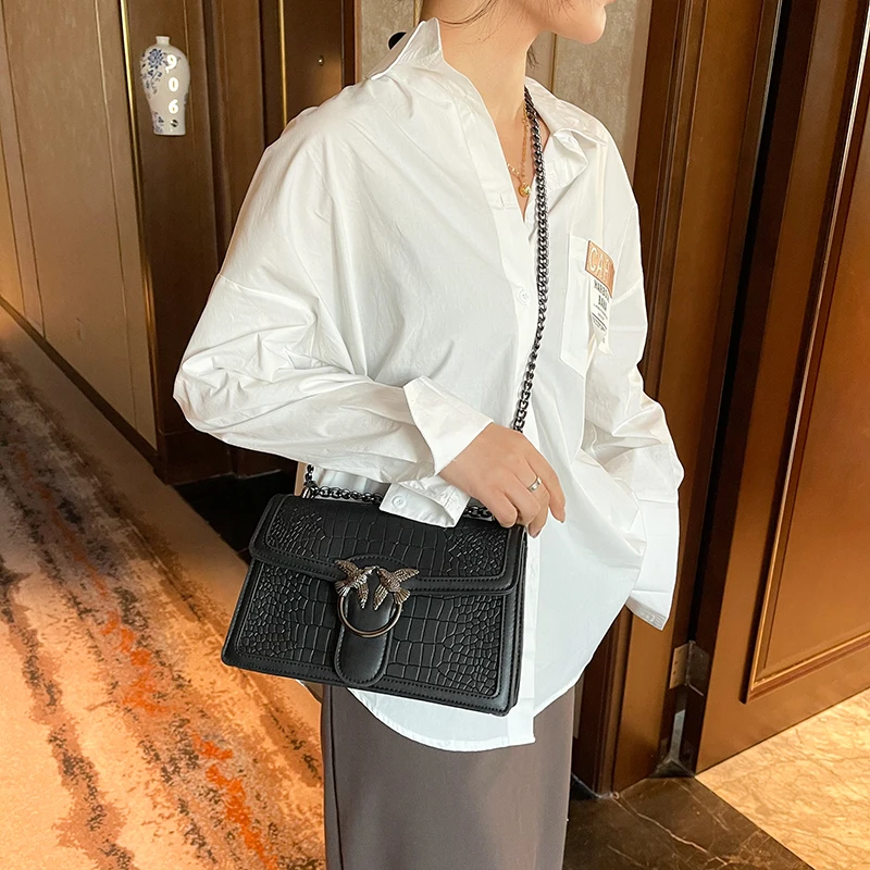 

Luxury Women Crossbody Bag Top Quality Leather Shoulder Bags Female Designer Handbag Brand Metal Decor Messenger Bags and Purse