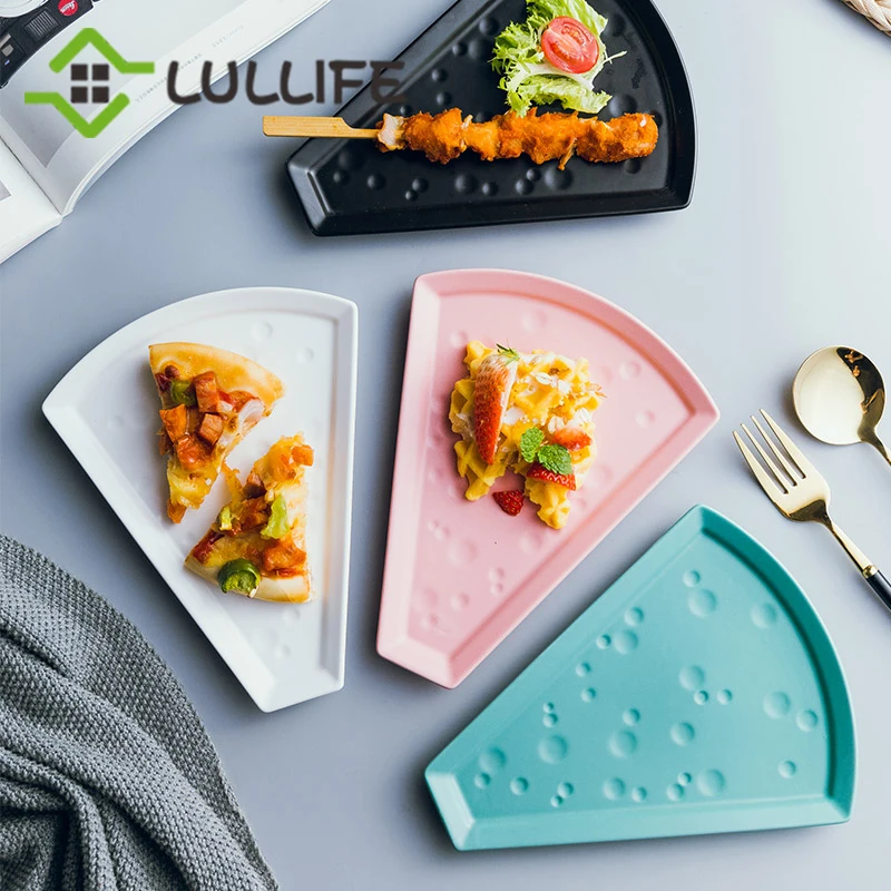 Креативная форма для пиццы керамическая тарелка ужина блюда и тарелки закусок