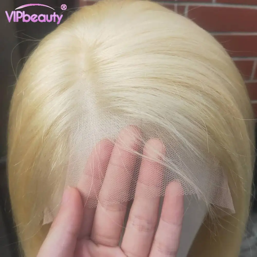 613 Мёд блондинка Синтетические волосы на кружеве прямые парики из натуральных