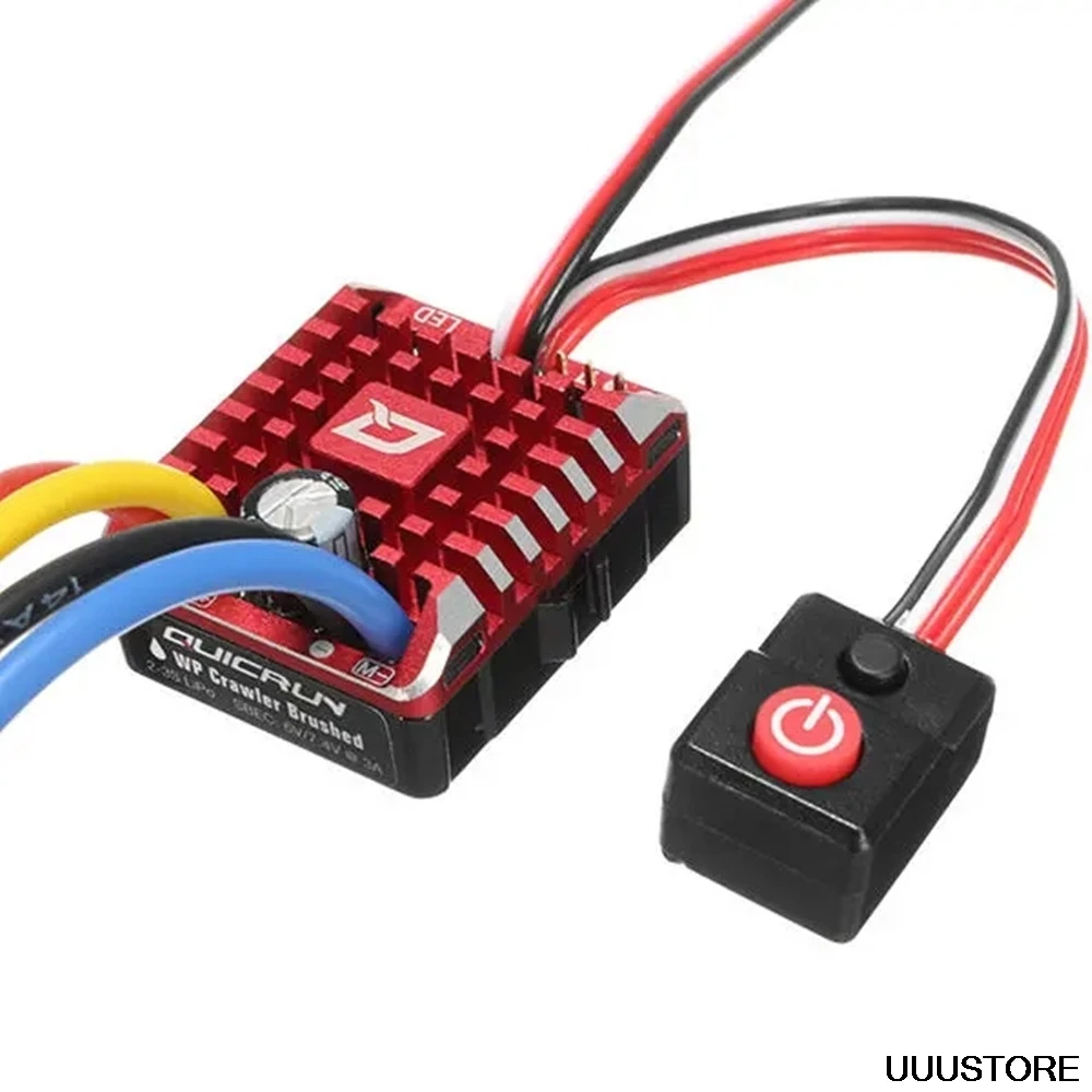 Водонепроницаемый Матовый контроллер скорости ESC Hobbywing quirun 1080 80A с программной