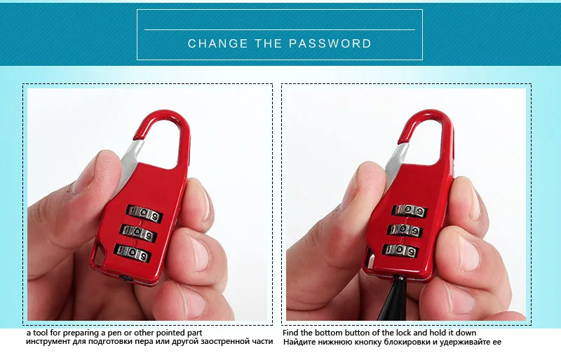 Hot Sale locks New Resettable 3 Digit Combination Save Travel Luggage Suitcase Code Lock Black Backpack lock 7 colors wholesale