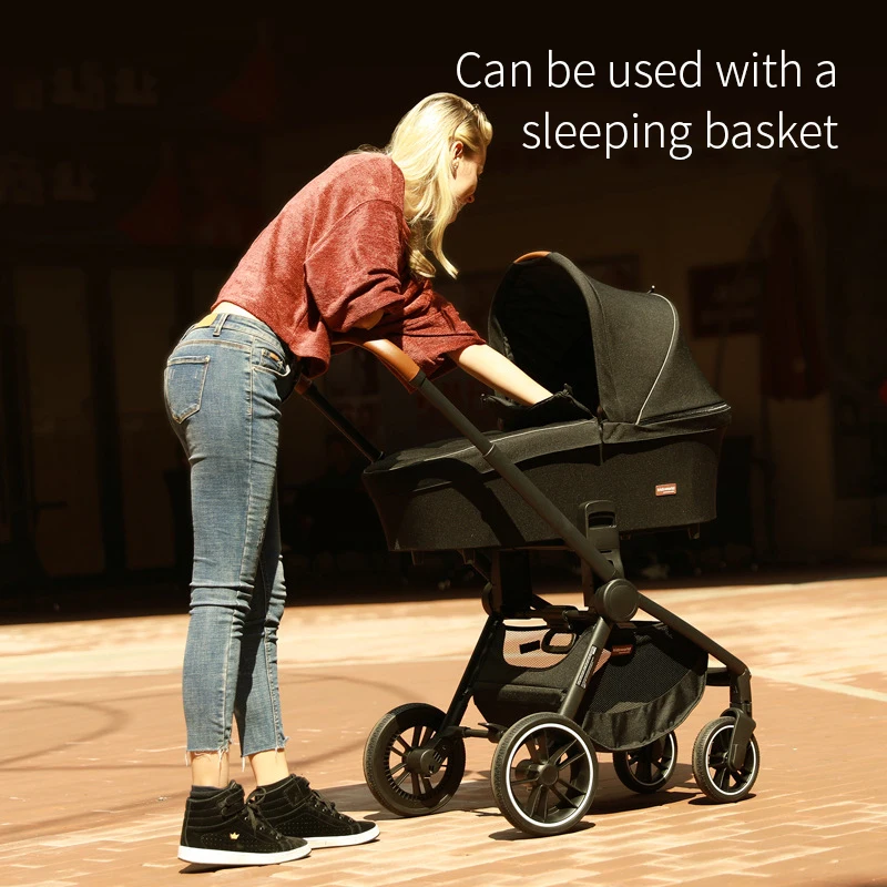 Роскошная детская коляска Babyfond 2 в 1 с высоким ландшафтом для новорожденных