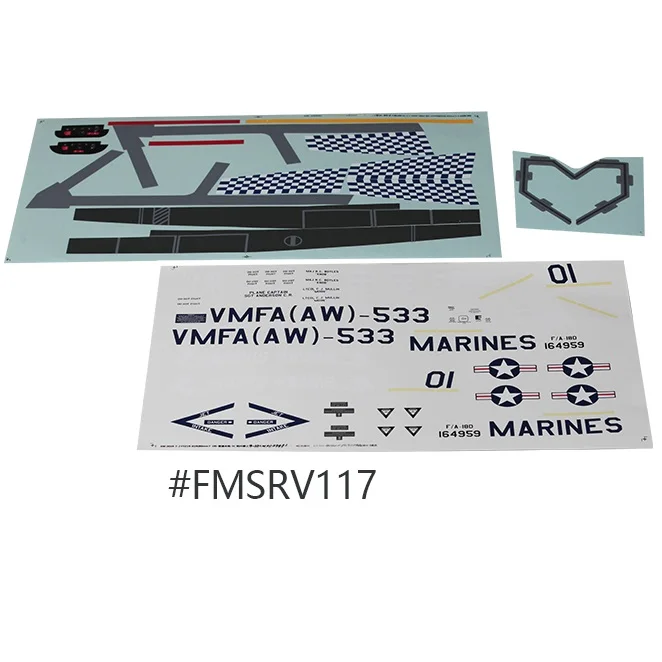 Набор наклеек для FMS RC Hobby 80 мм F18 Hornet FMS18|Детали и аксессуары| |