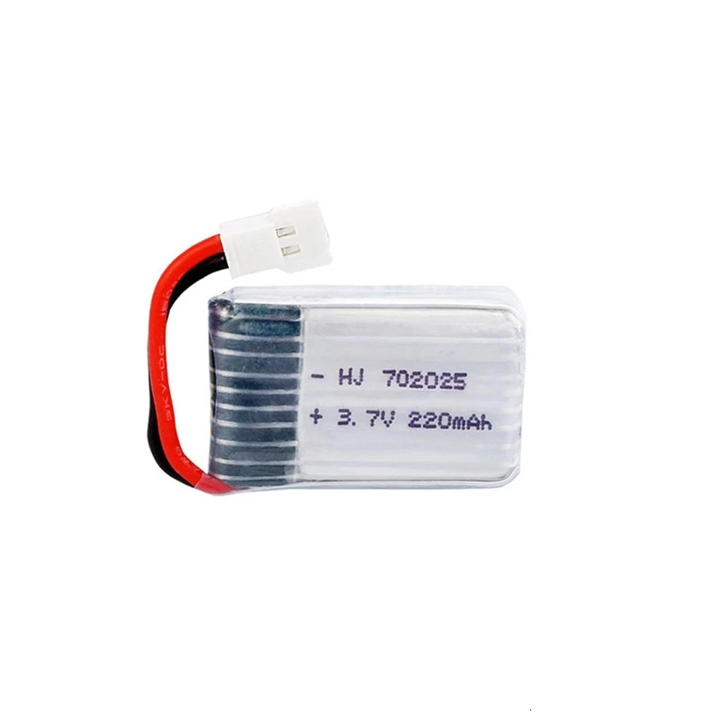 3,7 V 220mAh Lipo батарея для 3,7 v Аккумуляторная батарея для X4 X11 X13 RC Дрон Квадрокоптер запасные части 702025 1 шт - Цвет: 1pcs