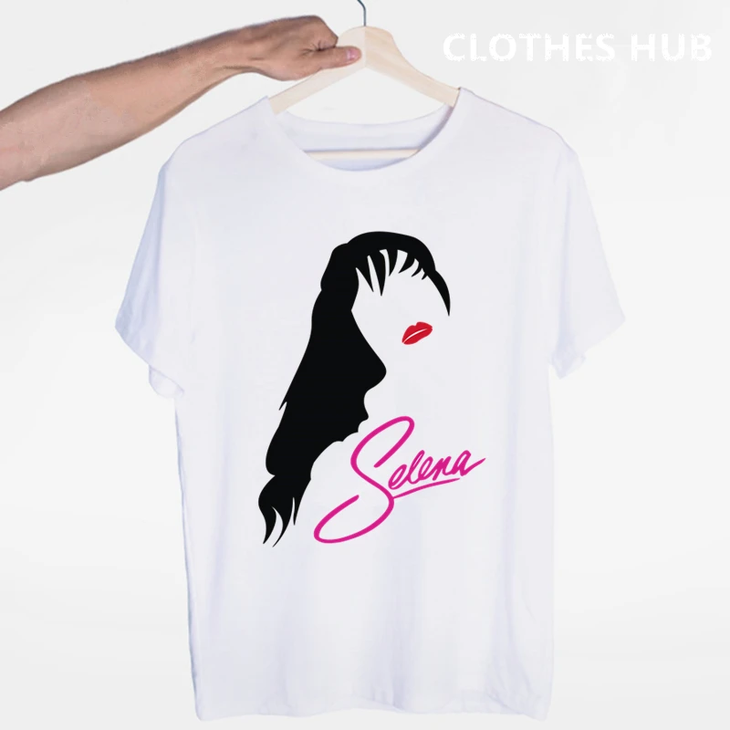 Selena quintanilla футболки модные мужские и женские Топы футболка с коротким рукавом унисекс футболка - Цвет: Синий