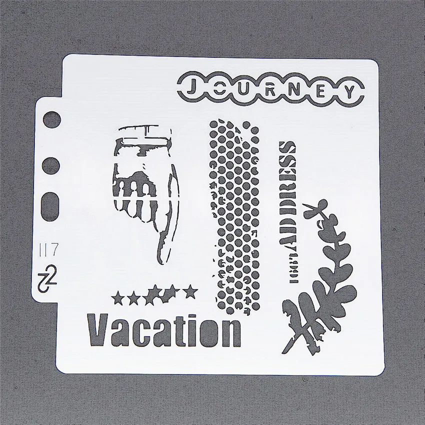 

13x14cm cell Holiday Scrapbook Stencils Spray Plastic Mold Shield DIY Cake Hollow Embellishment Printing Lace Ruler Valentine