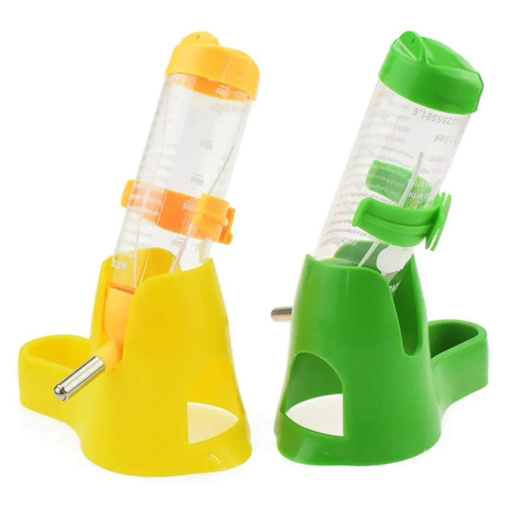 

50%HOT80/125 ml 3-in-1 Pet Hamster Squirrel Water Bottle Bowl Base Hut Automatic Feeder Nest