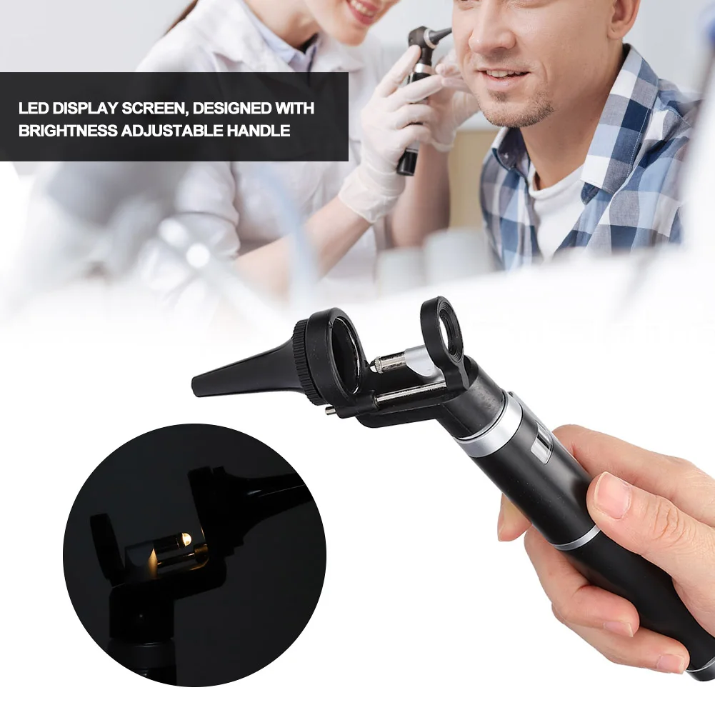 Увеличительная ручка офтальмоскоп медицинский отоскоп с фонариком для