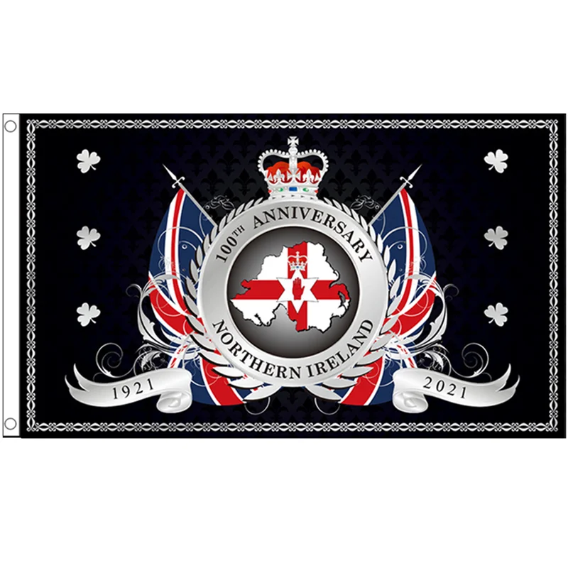 

2X3FT/3X5FT/4X6FT 100 years Northern Ireland national flags North Ireland polyester hanging flag For Decoration party